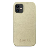 Guess GUHCP12SIGLGO iPhone 12 mini 5.4 guld/guld hårdkasse Iridescent