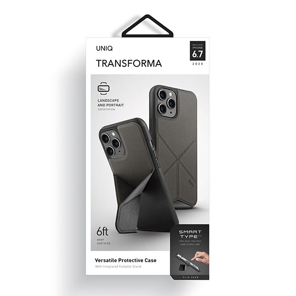 Uniq Transforma fodtøj til iPhone 12 Pro Max - grå