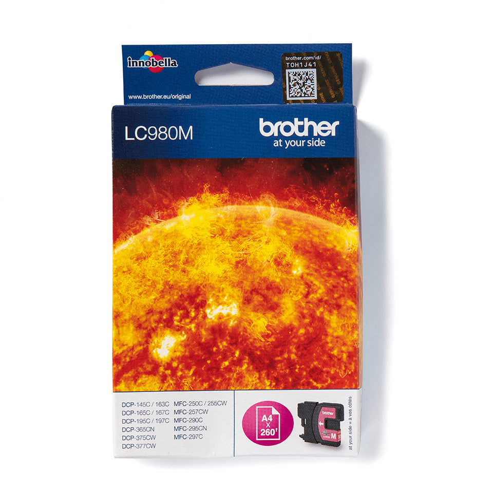 Brother LC980M blækpatron 1 stk Original Magenta