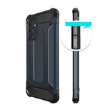 Hybrid Armor Case Tough Rugged Cover til Samsung Galaxy A72 4G sølv