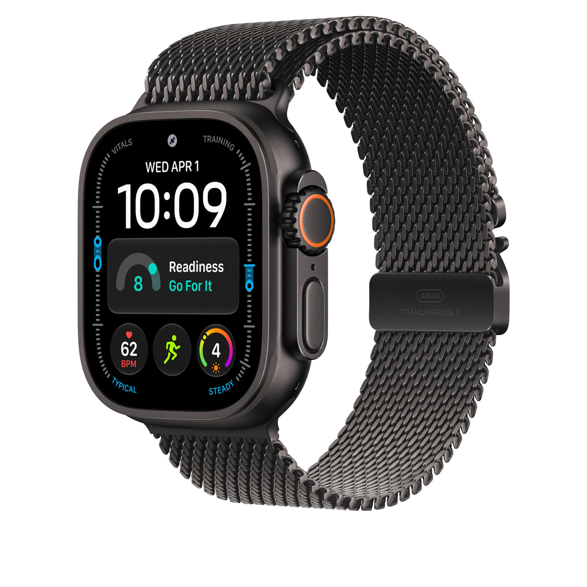 Apple 49mm Black Titanium Milanese Loop - Large