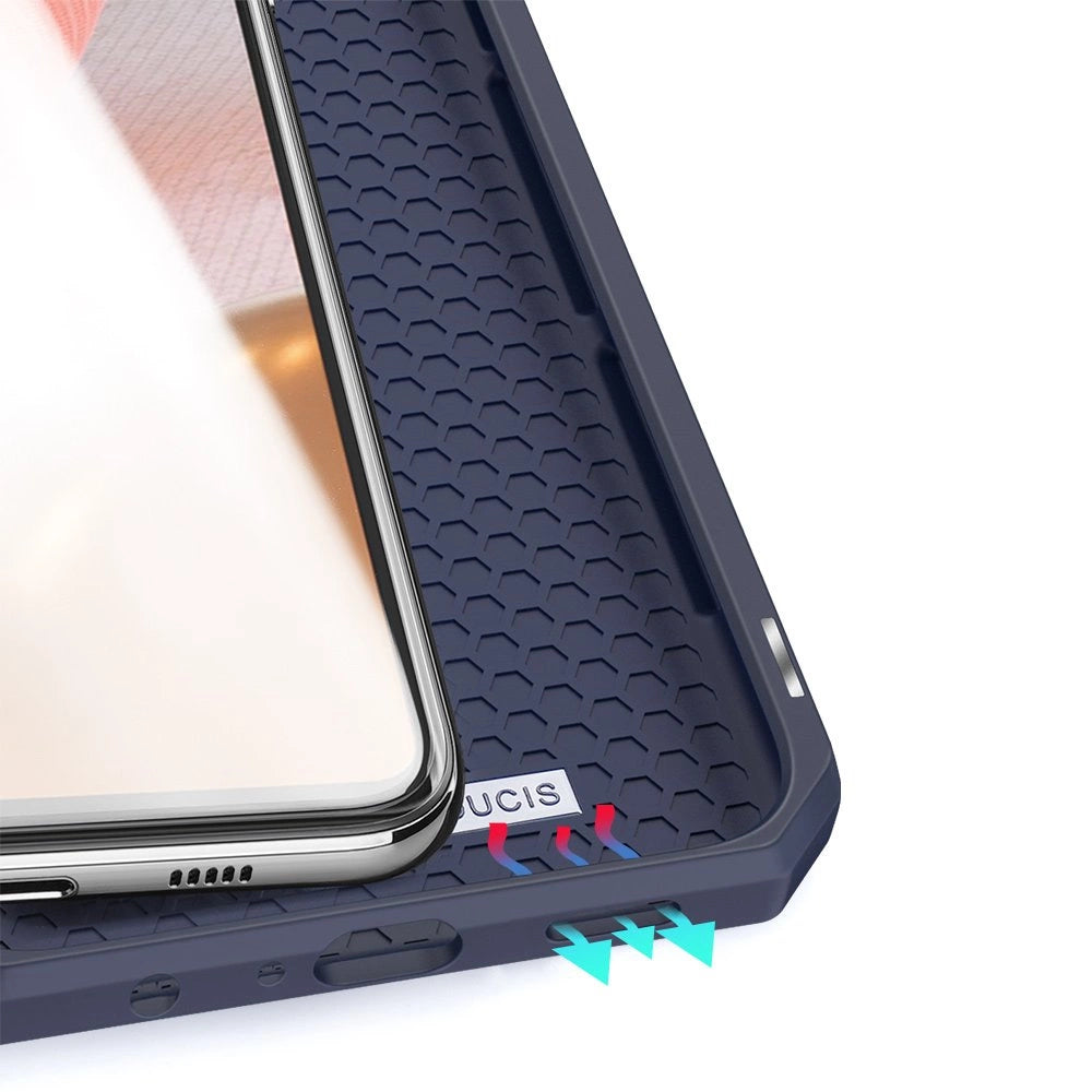 DUX DUCIS Skin X Bokhylster til Samsung Galaxy A72 4G blå