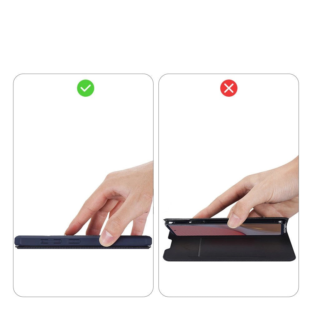 DUX DUCIS Skin X Bokhylster til Samsung Galaxy A72 4G blå