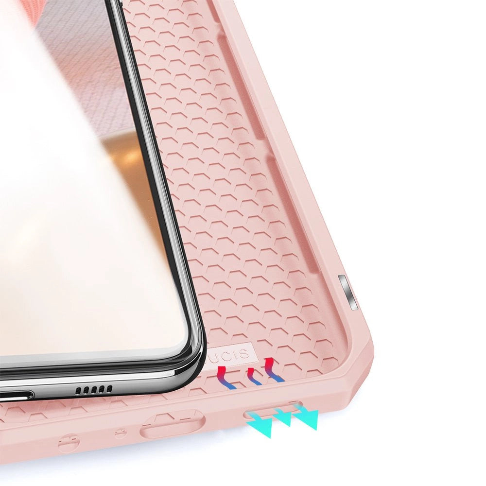 DUX DUCIS Skin X Bokhylster til Samsung Galaxy A72 4G pink
