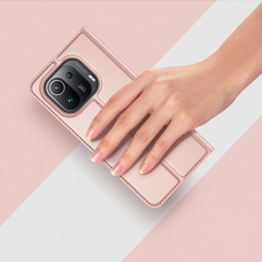 DUX DUCIS Skin Pro Bokhylster til Xiaomi Mi 11 Pro pink