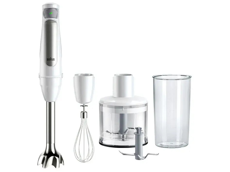 Braun Multiquick 7 MQ 7035I WH Stavblender Premium hvid/børstet rustfrit stål