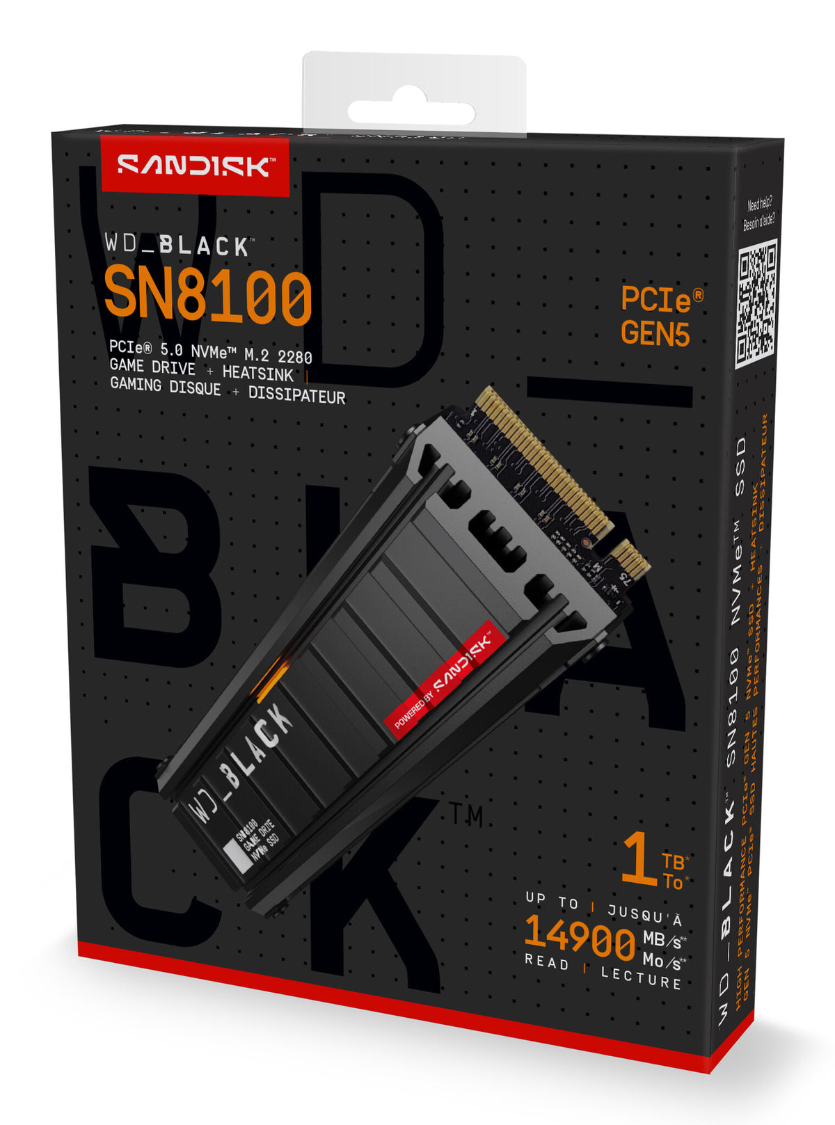 WD Black SN8100 SSD 1TB M.2 PCI Express 5.0 (NVMe)