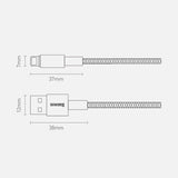Baseus Tungsten USB - Lightning cable 2.4 A 1 m black (CALWJ-01)