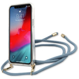 Guess GUHCP12MCRTVSBL iPhone 12/12 Pro 6.1" blå/blå hardcase Script Vintage