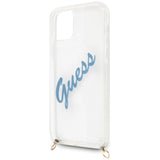 Guess GUHCP12MCRTVSBL iPhone 12/12 Pro 6.1" blå/blå hardcase Script Vintage