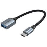 Vention CCXHB USB-kabel USB 3.2 Gen 1 (3.1 Gen 1) 0,15 m USB C USB A 5 Gbit/sek. Grå