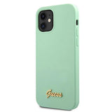 Guess GUHCP12SLSLMGGN iPhone 12 mini 5.4" grøn/grøn hardcase Metal Logo Script