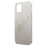 Guess GUHCP12SPCUGLSGO iPhone 12 mini 5.4" guld/guld hardcase Glitter Gradient Script