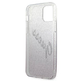 Guess GUHCP12SPCUGLSPI iPhone 12 mini 5.4" pink/pink hardcase Glitter Gradient Script