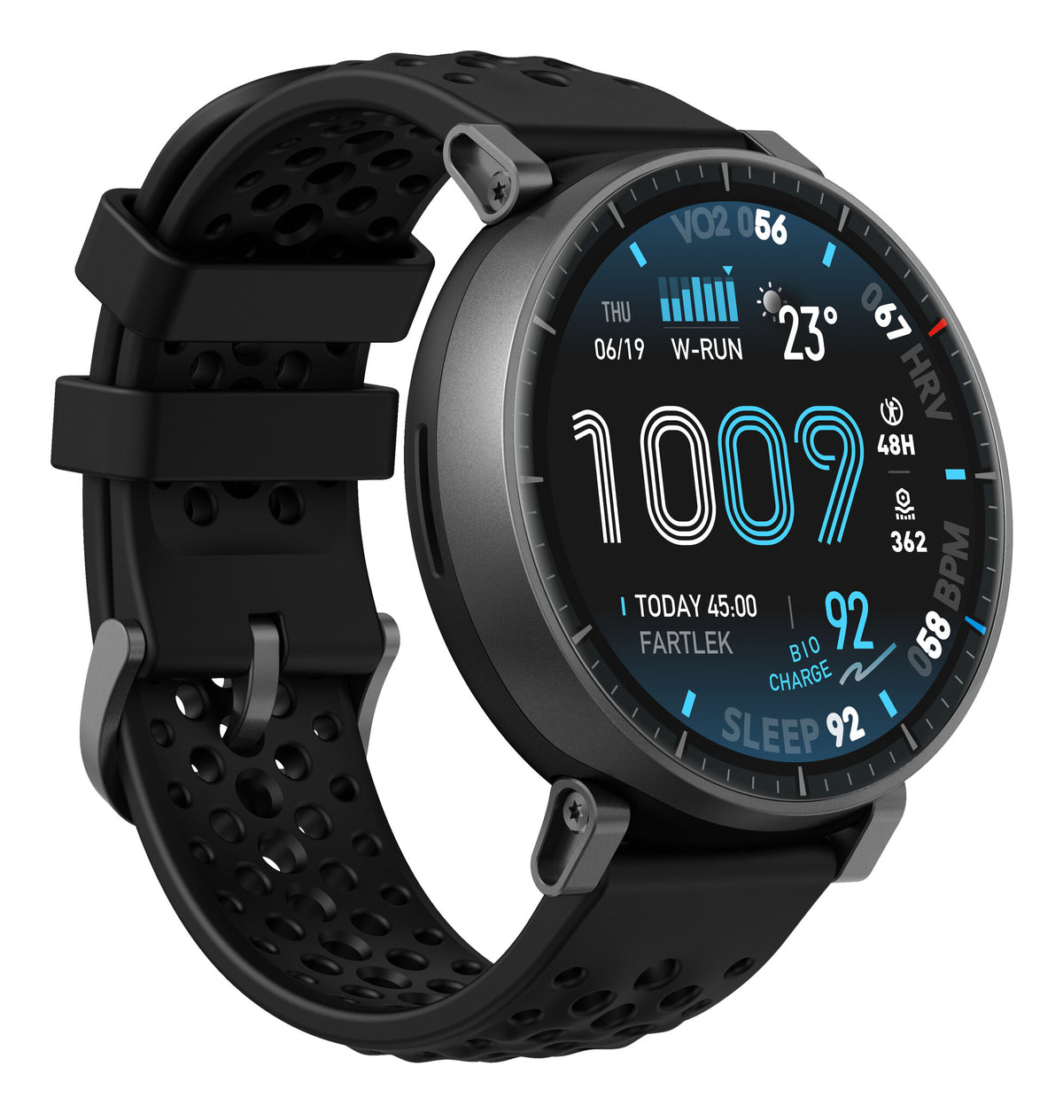 Amazfit Active Max 3,81 cm (1.5") AMOLED Digital 480 x 480 pixel Berøringsskærm Sort