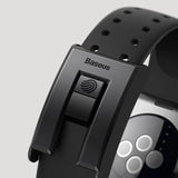 Baseus Slip-Thru rem band armbånd til Apple Watch 3/4/5/6/SE 38mm/40mm sort (LBWSE-01)