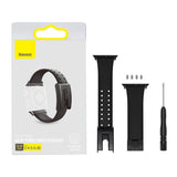 Baseus Slip-Thru rem band armbånd til Apple Watch 3/4/5/6/SE 38mm/40mm sort (LBWSE-01)