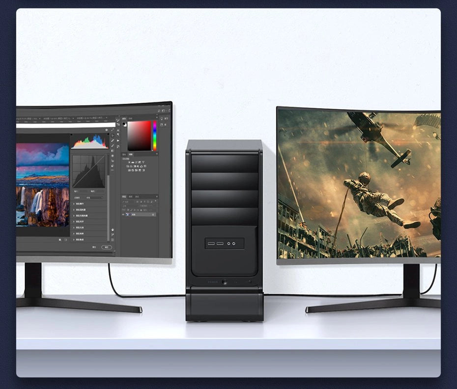 Baseus HDMI 2.1 Kabel 8K 60 Hz 48 Gbps / 4K 120 Hz / 2K 144 Hz 3D eARC QMS Dynamisk HDR VRR ALLM 3 m sort (CAKGQ-L01)