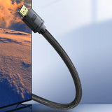 Baseus HDMI 2.1 Kabel 8K 60 Hz 48 Gbps / 4K 120 Hz / 2K 144 Hz 3D eARC QMS Dynamisk HDR VRR ALLM 3 m sort (CAKGQ-L01)