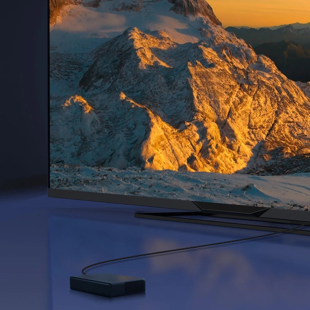 Baseus HDMI 2.1 Kabel 8K 60 Hz 48 Gbps / 4K 120 Hz / 2K 144 Hz 3D eARC QMS Dynamisk HDR VRR ALLM 3 m sort (CAKGQ-L01)