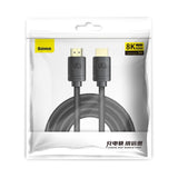 Baseus HDMI 2.1 Cable 8K 60 Hz 48 Gbps / 4K 120 Hz / 2K 144 Hz 3D eARC QMS Dynamic HDR VRR ALLM 3 m black (CAKGQ-L01)
