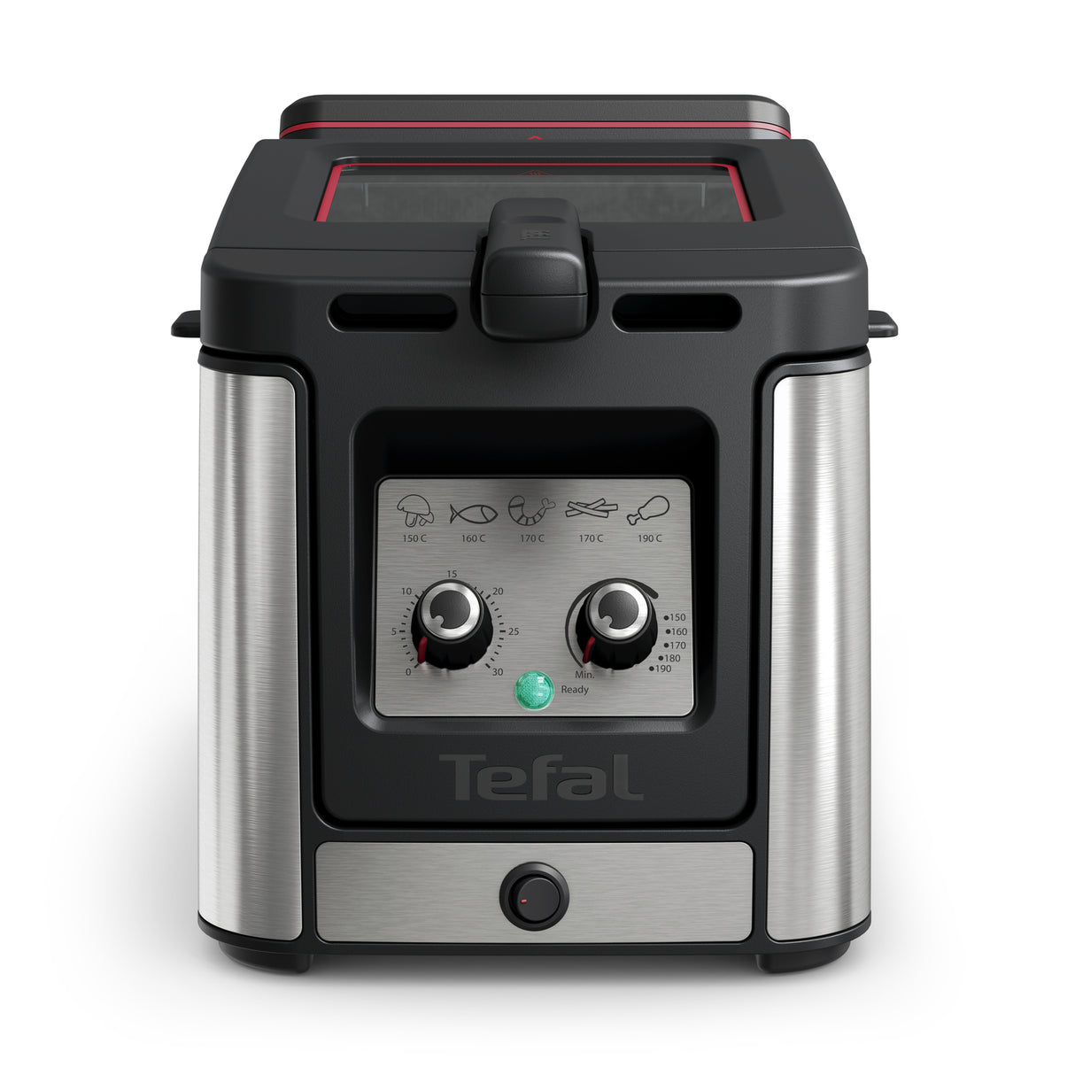 Tefal Clear Duo FR600D Enkelt 0,65 L Enkeltstående 2000 W Frituregryde Sort, Rustfrit stål