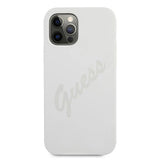 Guess GUHCP12LLSVSCR iPhone 12 Pro Max 6.7" creme/creme hardcase Script Vintage