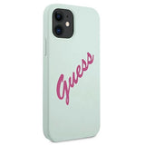 Guess GUHCP12SLSVSBF iPhone 12 mini 5.4" blå fuchsia/blå fuschia hardcase Silikon Vintage