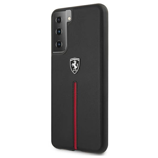 Ferrari FEOSIHCS21MBK S21+ G996 sort/sort hardcase Off Track læder nylon stribe