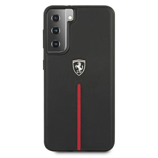 Ferrari FEOSIHCS21MBK S21+ G996 sort/sort hardcase Off Track læder nylon stribe