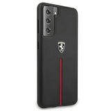 Ferrari FEOSIHCS21MBK S21+ G996 sort/sort hardcase Off Track læder nylon stribe