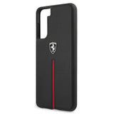 Ferrari FEOSIHCS21MBK S21+ G996 sort/sort hardcase Off Track læder nylon stribe