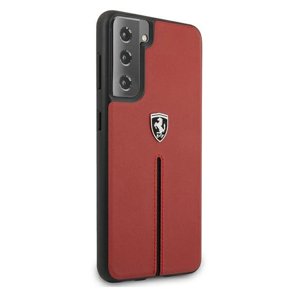 Ferrari FEOSIHCS21SRE S21 G991 rød/rød hardcase Off Track læder nylon stribe