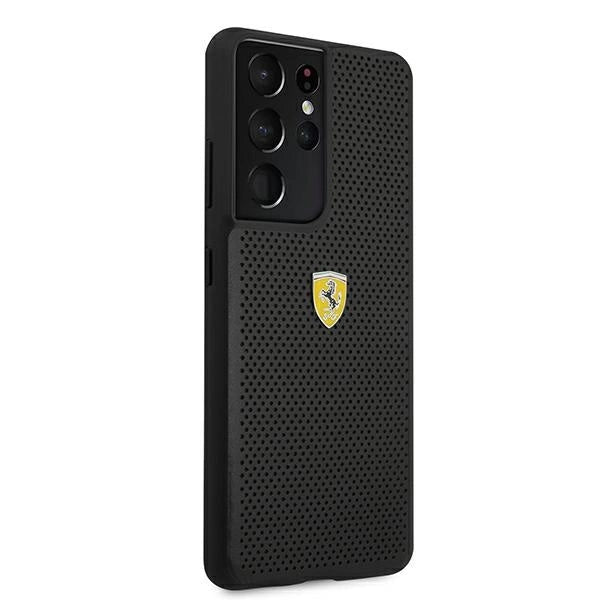 Ferrari FESPEHCS21LBK S21 Ultra G996 sort/sort hårdkasse på sporet perforeret
