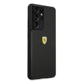 Ferrari FESPEHCS21LBK S21 Ultra G996 sort/sort hårdkasse på sporet perforeret