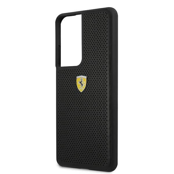 Ferrari FESPEHCS21LBK S21 Ultra G996 sort/sort hårdkasse på sporet perforeret