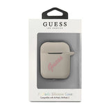 Guess GUACA2LSVSGP AirPods cover grå lyserød/grå lyserød Silicone Vintage