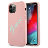 Guess GUHCP12LLSVSPG iPhone 12 Pro Max 6.7" rosegrøn/grøn lyserød hardcase Silicone Vintage