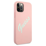 Guess GUHCP12LLSVSPG iPhone 12 Pro Max 6.7" rosegrøn/grøn lyserød hardcase Silicone Vintage