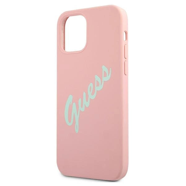 Guess GUHCP12LLSVSPG iPhone 12 Pro Max 6.7" rosegrøn/grøn lyserød hardcase Silicone Vintage