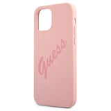 Guess GUHCP12LLSVSPI iPhone 12 Pro Max 6.7" pink/pink hardcase Script Vintage