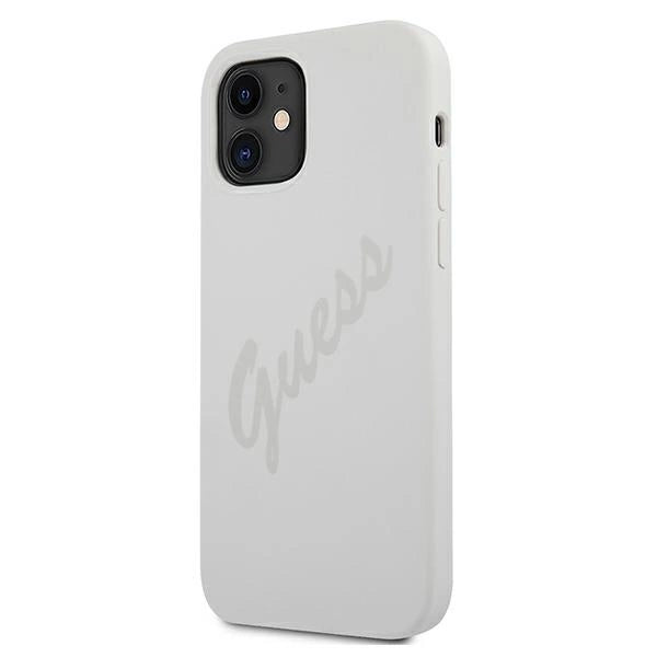 Guess GUHCP12SLSVSCR iPhone 12 mini 5.4" creme/creme hardcase Script Vintage