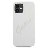 Guess GUHCP12SLSVSCR iPhone 12 mini 5.4" creme/creme hardcase Script Vintage
