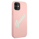 Guess GUHCP12SLSVSPG iPhone 12 mini 5.4" rosegrøn/grøn lyserød hardcase Silicone Vintage