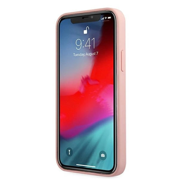 Guess GUHCP12SLSVSPI iPhone 12 mini 5.4" pink/pink hardcase Script Vintage