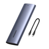 Ugreen M.2 SSD bay USB 3.2 Gen 2 drev (SuperSpeed USB 10 Gbps) + USB Type C kabel 0,5m grå (CM400 10902)