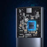 Ugreen M.2 SSD bay USB 3.2 Gen 2 drev (SuperSpeed USB 10 Gbps) + USB Type C kabel 0,5m grå (CM400 10902)