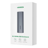 Ugreen M.2 SSD bay USB 3.2 Gen 2 drev (SuperSpeed USB 10 Gbps) + USB Type C kabel 0,5m grå (CM400 10902)