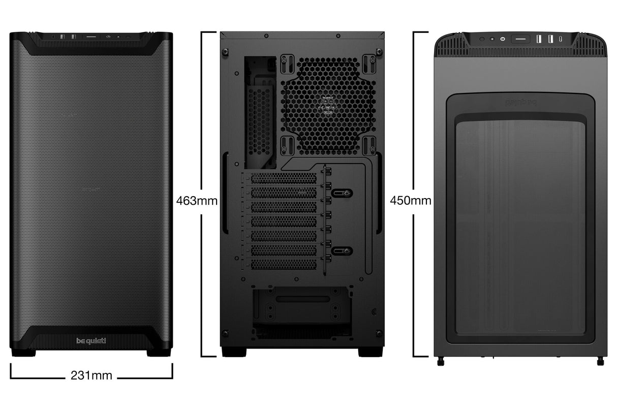 be quiet! PURE BASE 501 Airflow Black Midi Tower Sort