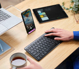 Trust Lyra tastatur Mus inkluderet Kontor USB + RF Wireless + Bluetooth QWERTY Nordisk Sort